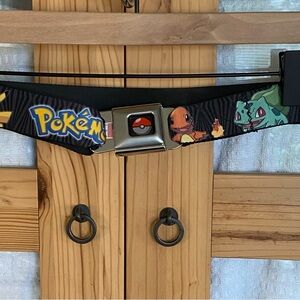 Buckle-Down Pokémon Belt - Black with Colorful Characters